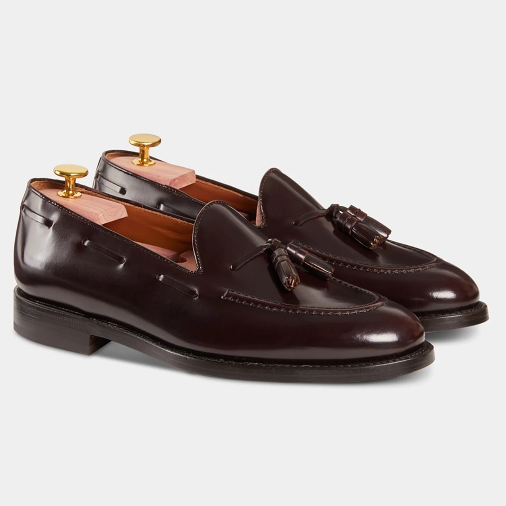 Velasca Burgundy Cadregatt Tassel Loafers